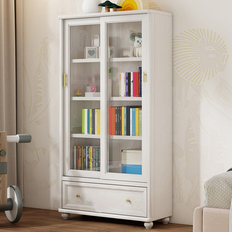 Glam Style Fermed Backshelf Bibliothèque en bois standard pour la salle d'étude
