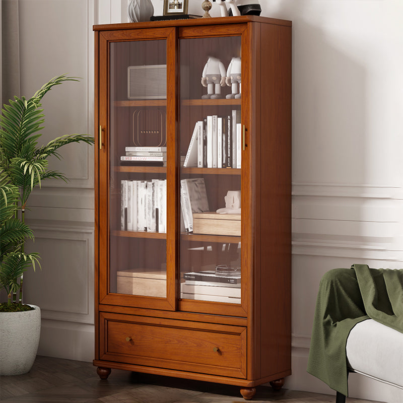 Glam Style Fermed Backshelf Bibliothèque en bois standard pour la salle d'étude