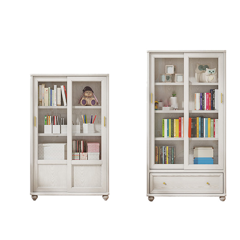 Glam Style Fermed Backshelf Bibliothèque en bois standard pour la salle d'étude