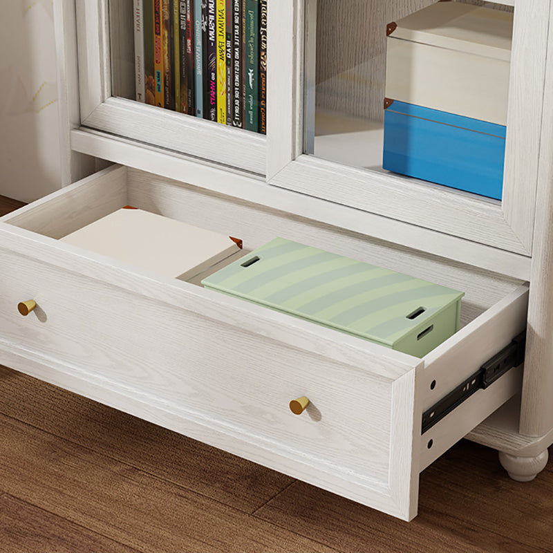 Glam Style Fermed Backshelf Bibliothèque en bois standard pour la salle d'étude