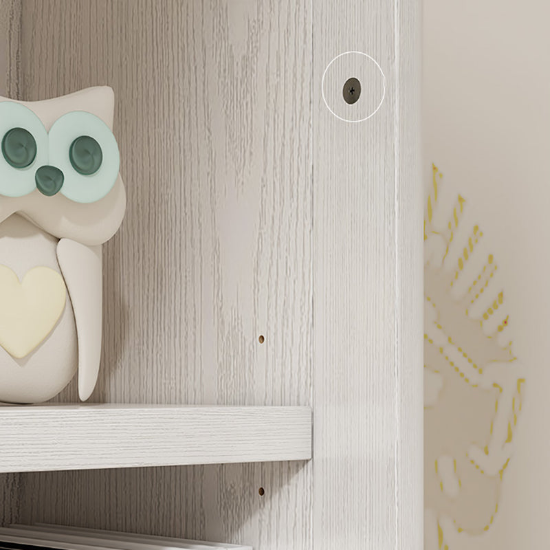 Glam Style Fermed Backshelf Bibliothèque en bois standard pour la salle d'étude