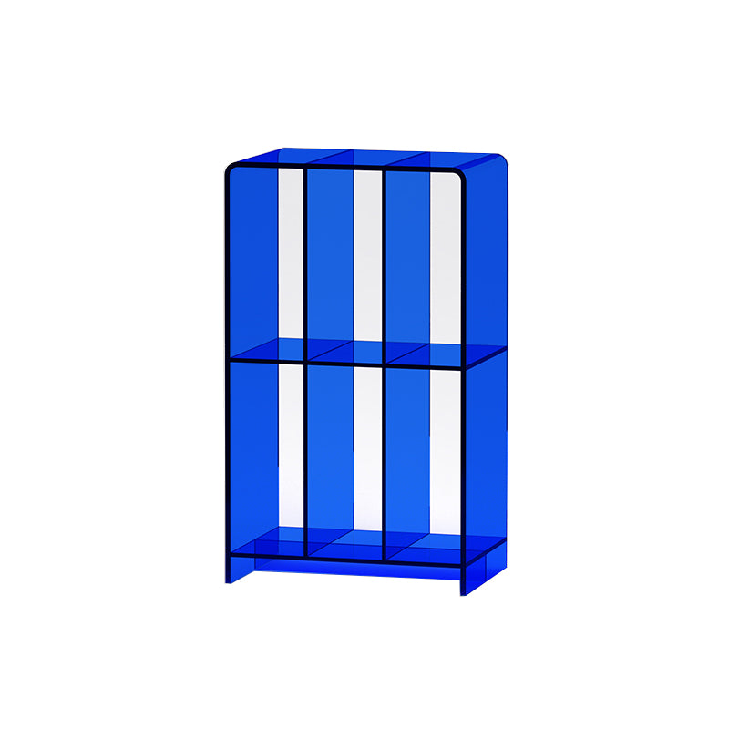 Libreria moderna a ginnastica aperta standard acrilico con ripiani rettangolari