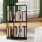 Modern Open Back Standard Bookshelf Acrylic Bookcase with Rectangular Shelves