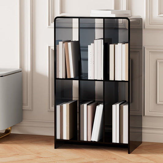 Modern Open Back standaard boekenplank Acryl -boekenkast met rechthoekige planken