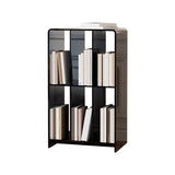 Modern Open Back Standard Bookshelf Acrylic Bookcase with Rectangular Shelves