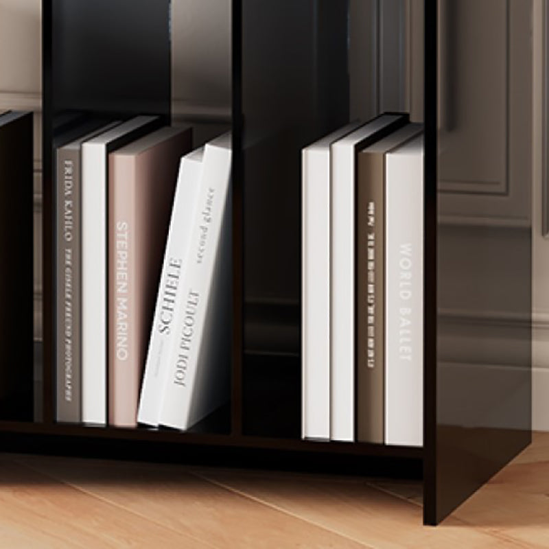 Bibliothèque acrylique de bibliothèque standard à dos ouvert moderne avec étagères rectangulaires