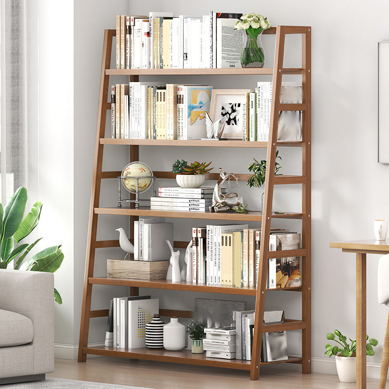 Modern Open Back Ladder boekenplank Engineered houten boekenkast met planken