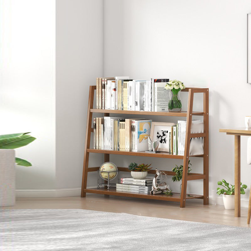 Modern Open Back Ladder boekenplank Engineered houten boekenkast met planken