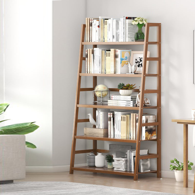 Modern Open Back Ladder boekenplank Engineered houten boekenkast met planken