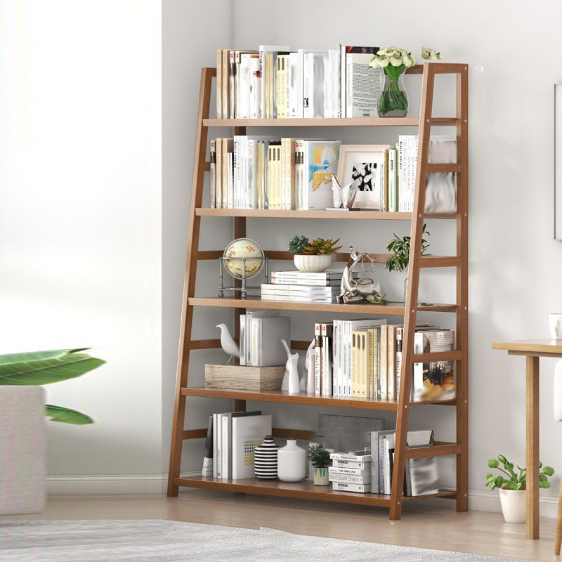 Modern Open Back Ladder boekenplank Engineered houten boekenkast met planken