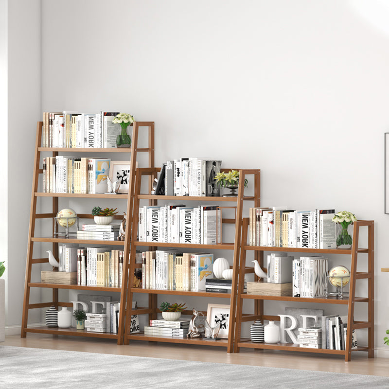 Modern Open Back Ladder boekenplank Engineered houten boekenkast met planken
