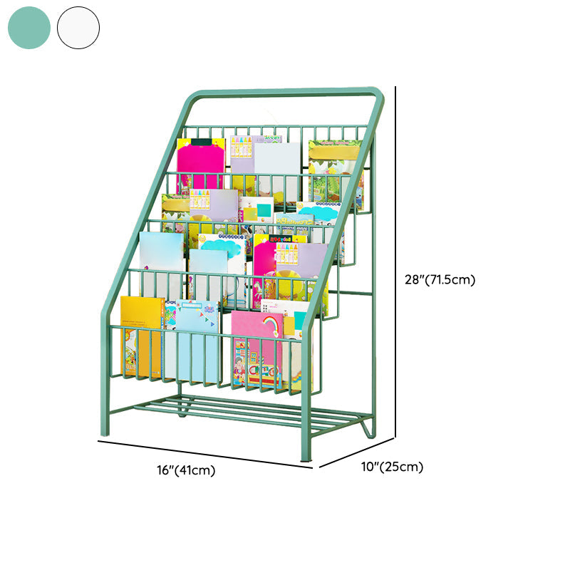 Moderne gesloten back ladder boekenplank metalen planken opgenomen boekenkast