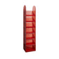 Modern Bookshelf Closed Back Standard Acrylic Bookcase for Study Room Red Clearhalo 'Bookcases' 'furn' 'furn_bookcases' 'Furniture' 'Office Furniture' 7020026