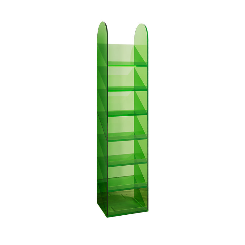 Modern Bookshelf Closed Back Standard Acrylic Bookcase for Study Room Green Clearhalo 'Bookcases' 'furn' 'furn_bookcases' 'Furniture' 'Office Furniture' 7020030