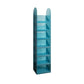 Modern Bookshelf Closed Back Standard Acrylic Bookcase for Study Room Lake Blue Clearhalo 'Bookcases' 'furn' 'furn_bookcases' 'Furniture' 'Office Furniture' 7020033