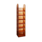 Modern Bookshelf Closed Back Standard Acrylic Bookcase for Study Room Tan Clearhalo 'Bookcases' 'furn' 'furn_bookcases' 'Furniture' 'Office Furniture' 7020034