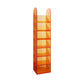 Modern Bookshelf Closed Back Standard Acrylic Bookcase for Study Room Orange Clearhalo 'Bookcases' 'furn' 'furn_bookcases' 'Furniture' 'Office Furniture' 7020035