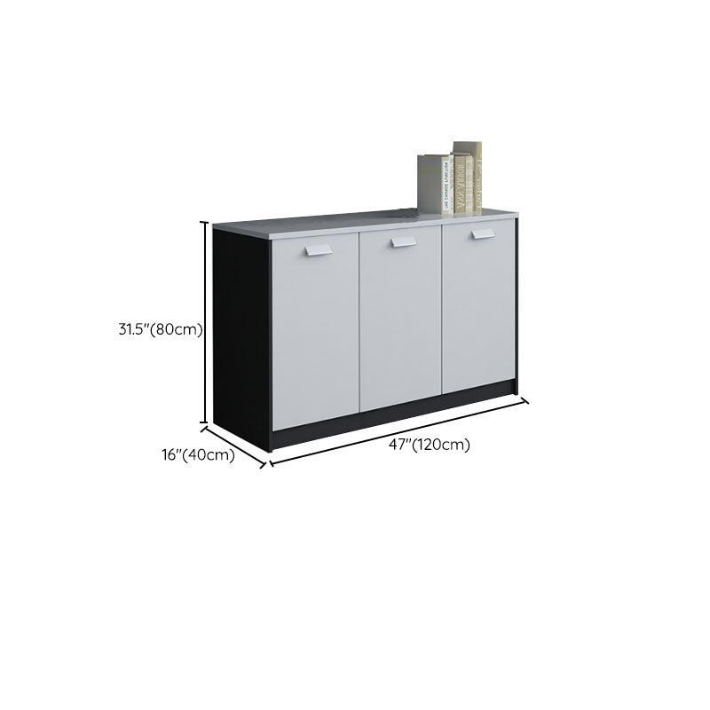 Archivo de madera de archivos laterales de estilo nórdico para la oficina en casa