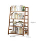 Modern Open Back Ladder boekenplank Engineered houten boekenkast met planken