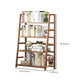 Modern Open Back Ladder boekenplank Engineered houten boekenkast met planken