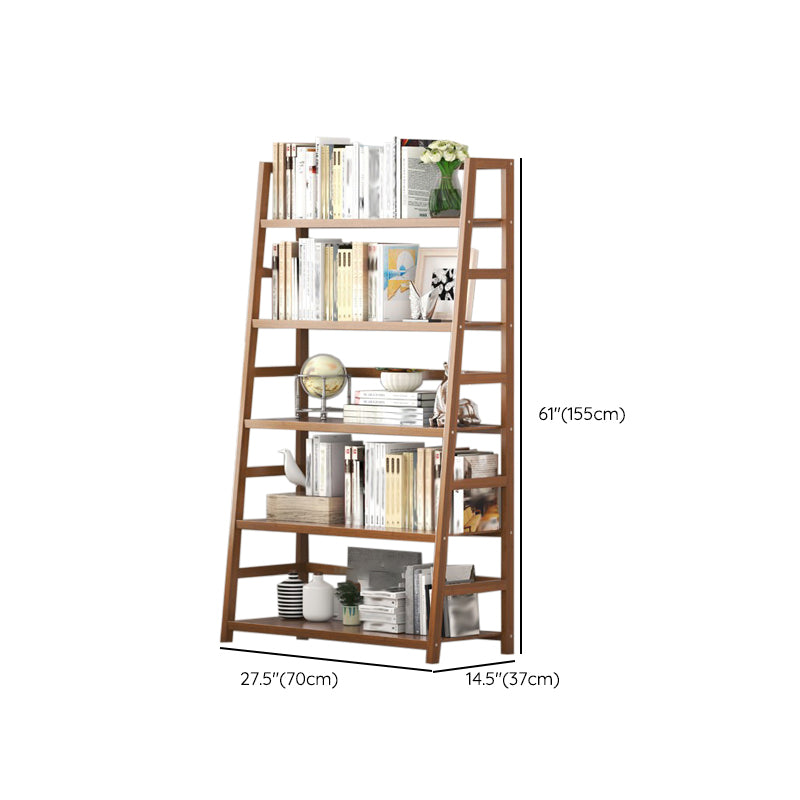 Modern Open Back Ladder boekenplank Engineered houten boekenkast met planken
