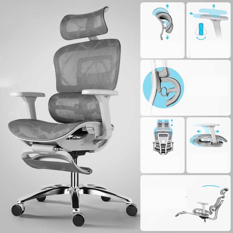 Chaise de bureau à glissement moderne chaise de bureau de hauteur de siège réglable avec dos respirant