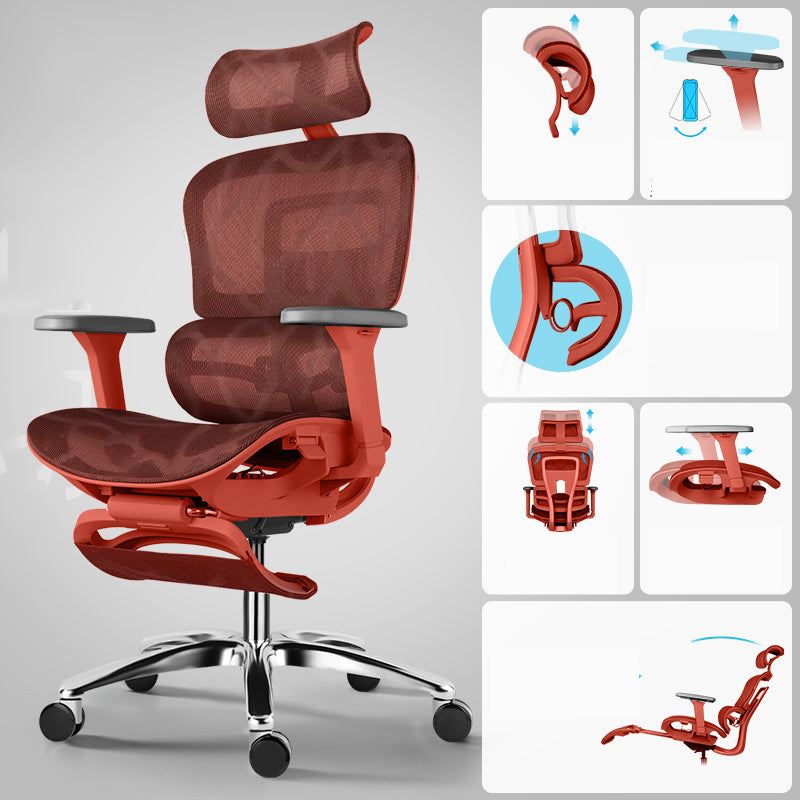 Chaise de bureau à glissement moderne chaise de bureau de hauteur de siège réglable avec dos respirant