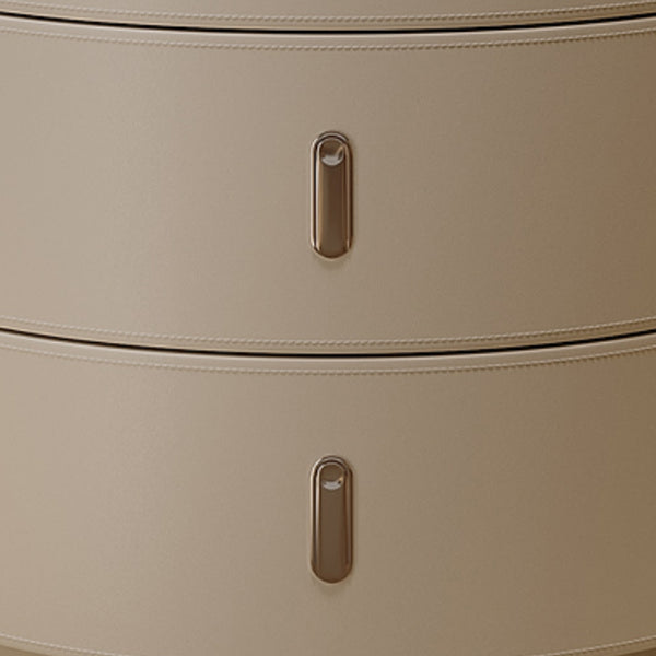 Contemporary Night Table Stone Accent Table Nightstand with 3 Drawers for Home Clearhalo 'Bedroom Furniture' 'furn' 'furn_night_stand' 'Furniture' 'night_stand' 'Nightstands' 7023991