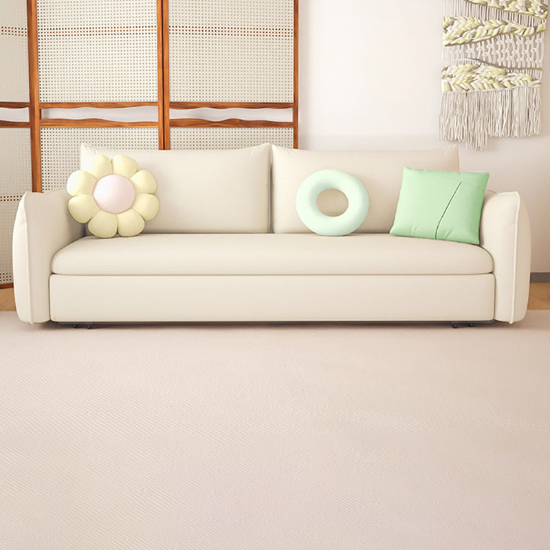 Divano divano in pelle bianca scandinava in pelle bondato