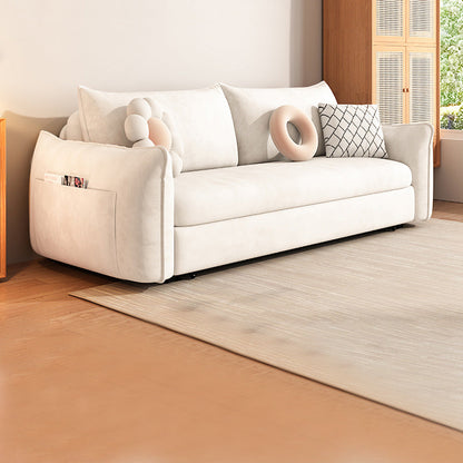 Divano divano in pelle bianca scandinava in pelle bondato