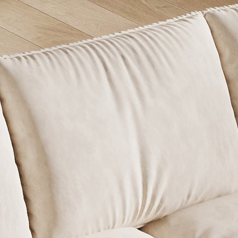 Divano imbottito nordico da 30,7 "divano alto dormiente con deposito