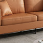 33" Wide Contemporary Sleeper Sofa Futon Orange Sleeper Sofa
