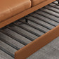 33" Wide Contemporary Sleeper Sofa Futon Orange Sleeper Sofa