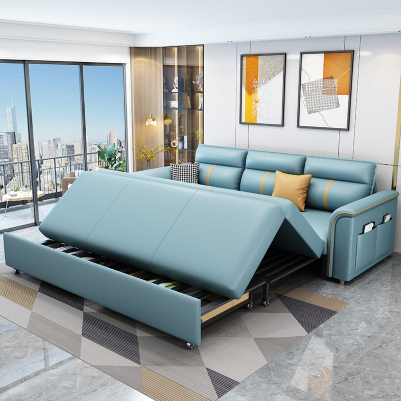 グラムブルースリーパーソファ枕には、保管付きの布団スリーパーソファベッドが含まれていました