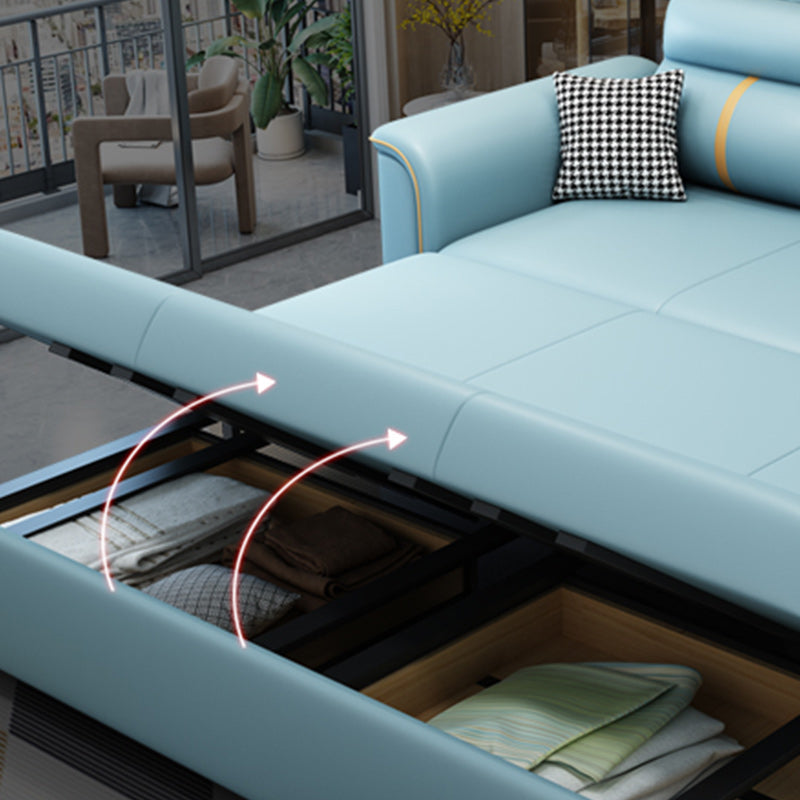 グラムブルースリーパーソファ枕には、保管付きの布団スリーパーソファベッドが含まれていました