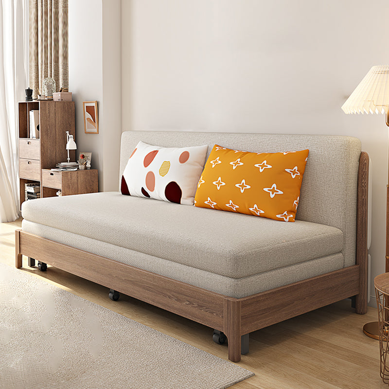 31 "de ancho Sofá de durmiente escandinavo Futón de madera Sofá para dormir plegable