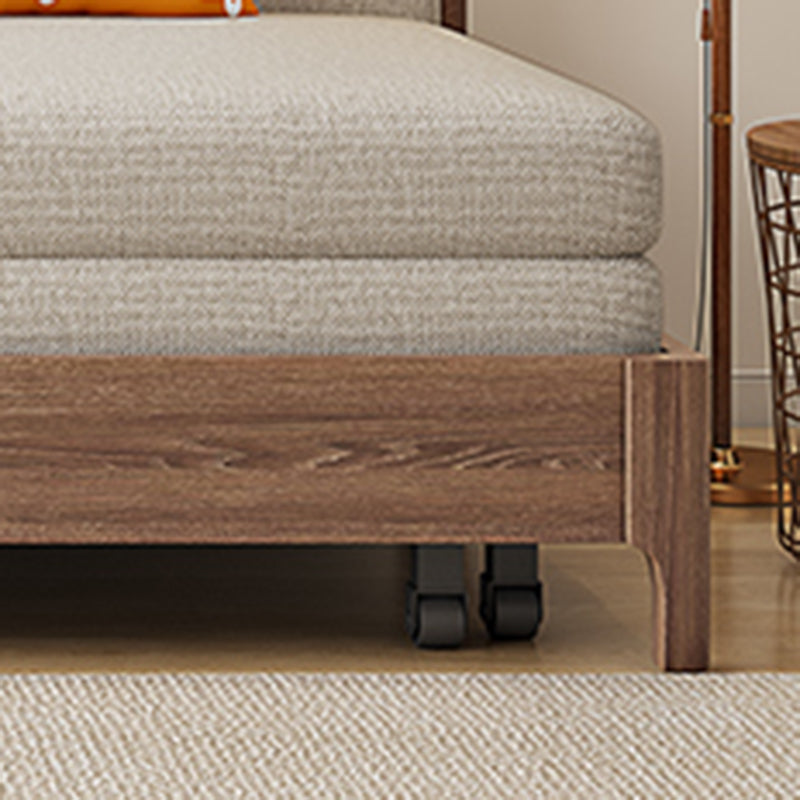 31 "de ancho Sofá de durmiente escandinavo Futón de madera Sofá para dormir plegable