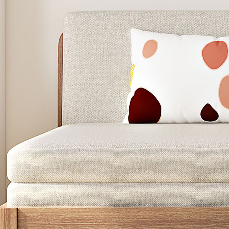 31 "de ancho Sofá de durmiente escandinavo Futón de madera Sofá para dormir plegable