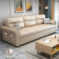 Modern Sleeper Sofa Flared Arms Futon Sleeper Sofa Bed with Storage