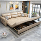 Modern Sleeper Sofa Flared Arms Futon Sleeper Sofa Bed with Storage