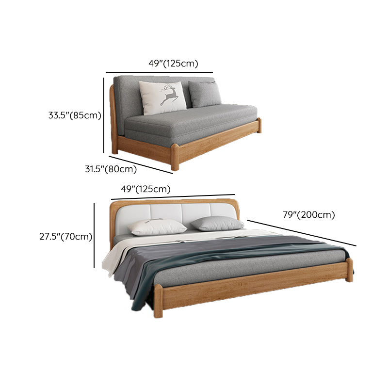 31" Wide Contemporary Sleeper Sofa Futon Gray Wood Sleeper Sofa Clearhalo 'furn' 'furn_futons' 'Furniture' 'Futons & Daybeds' 'Futons' 'Living Room Furniture' 7024366