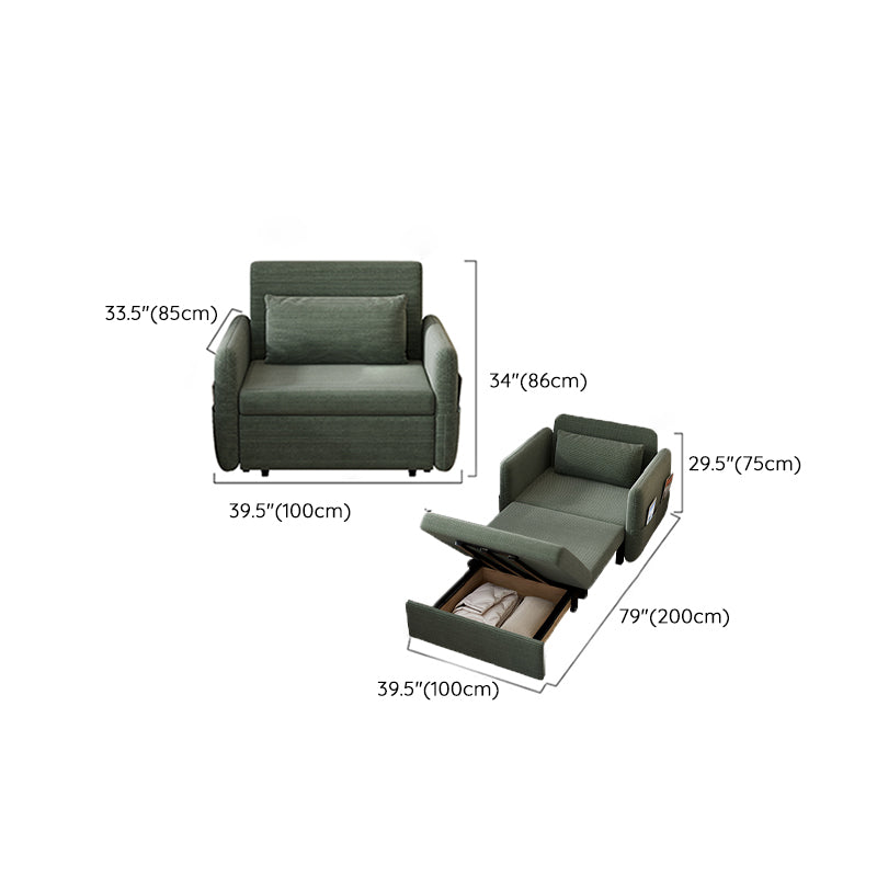 Cuscino scandinavo divano dormiente di divano quadrato di divano futon con deposito