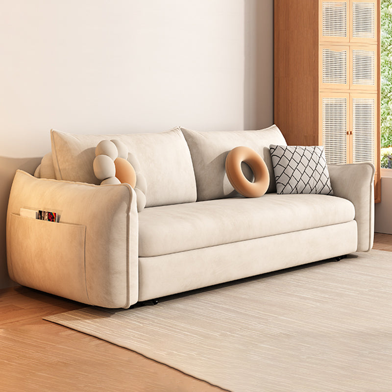 Divano per dormiente futon scandinavo divano convertibile bianco per soggiorno