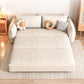 Divano per dormiente futon scandinavo divano convertibile bianco per soggiorno