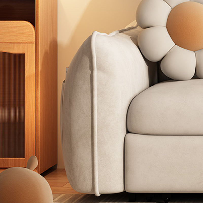 Divano per dormiente futon scandinavo divano convertibile bianco per soggiorno