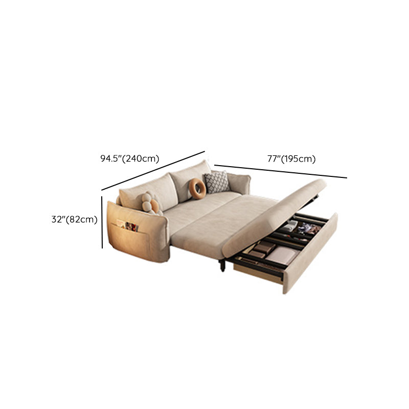 Divano per dormiente futon scandinavo divano convertibile bianco per soggiorno