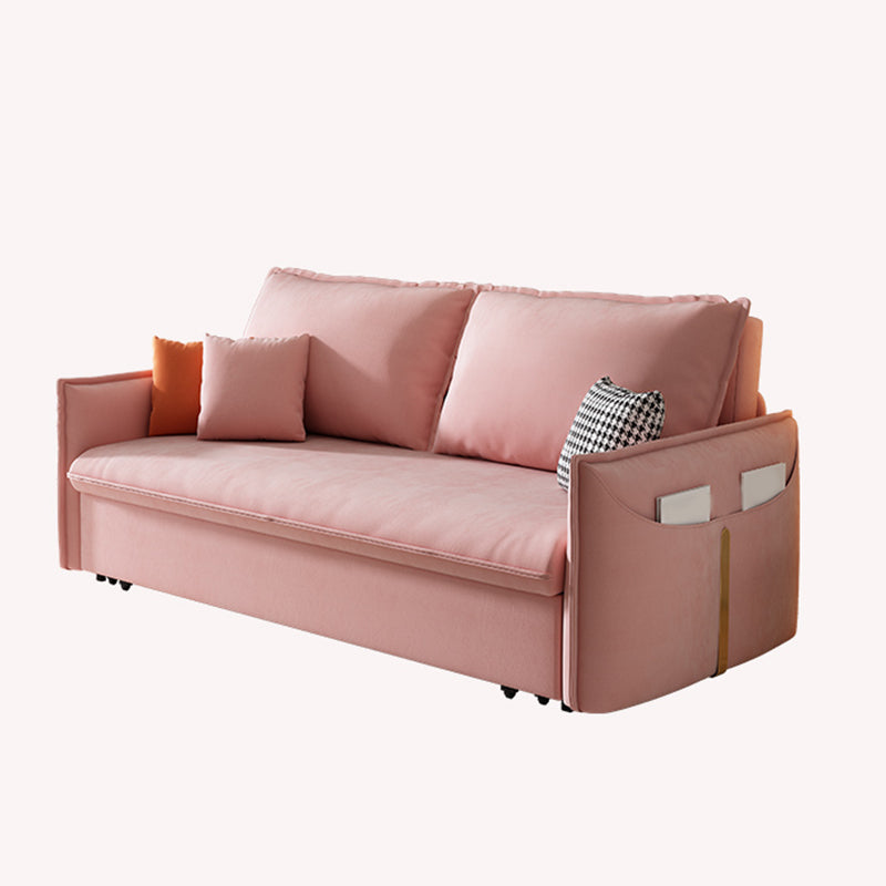 Sofás convertible de la cama del sofá cama de la cama de durmiente de Glam Futon en rosa