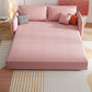 Sofás convertible de la cama del sofá cama de la cama de durmiente de Glam Futon en rosa