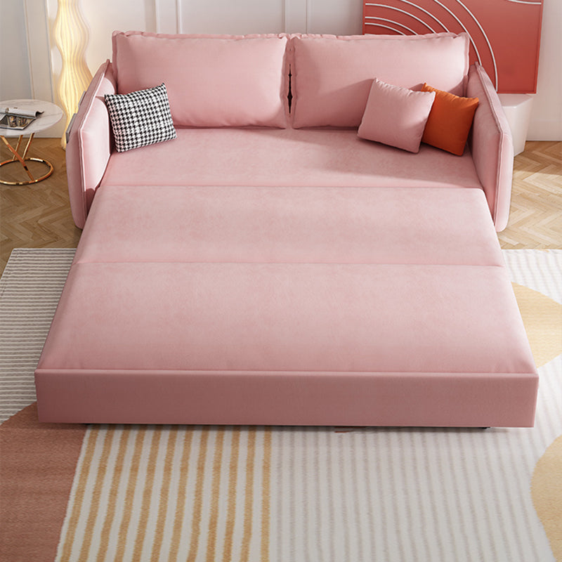 Sofás convertible de la cama del sofá cama de la cama de durmiente de Glam Futon en rosa