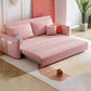 Sofás convertible de la cama del sofá cama de la cama de durmiente de Glam Futon en rosa